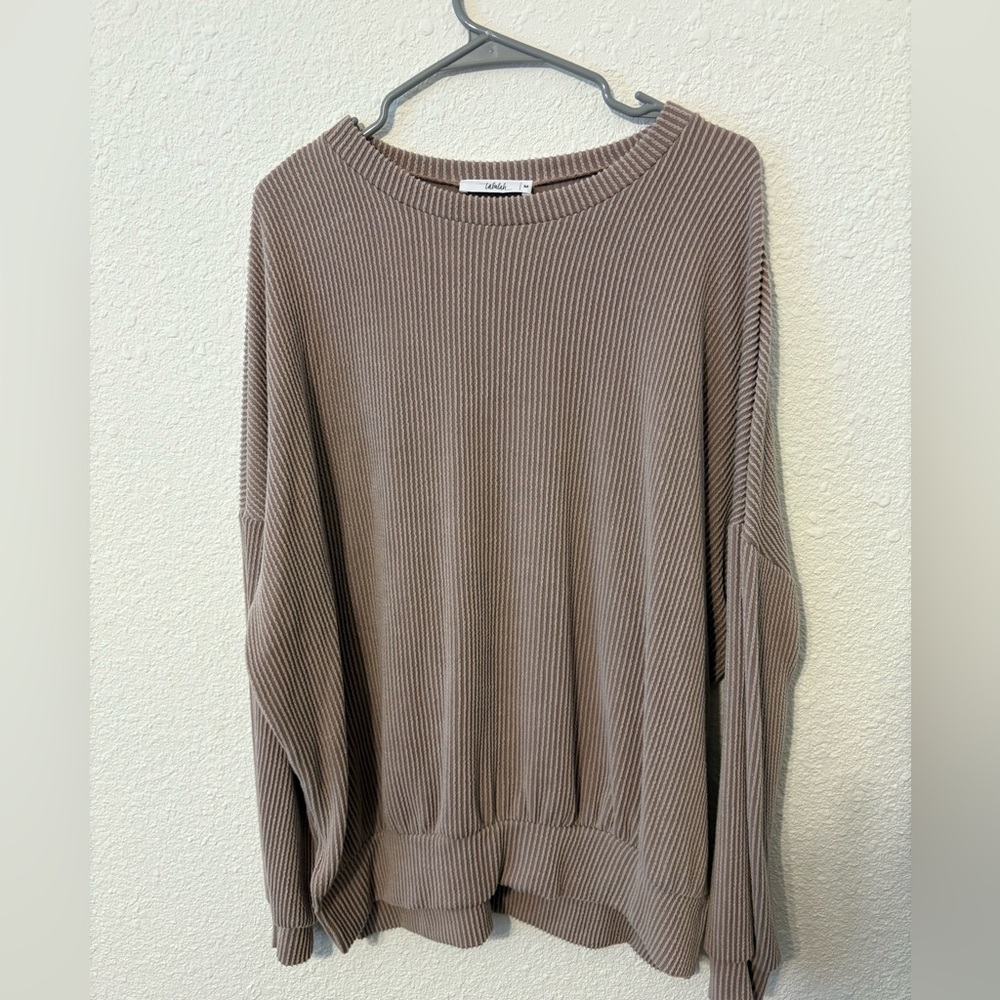 Shop Talulah Cozy Mauve/Taupe Sweater